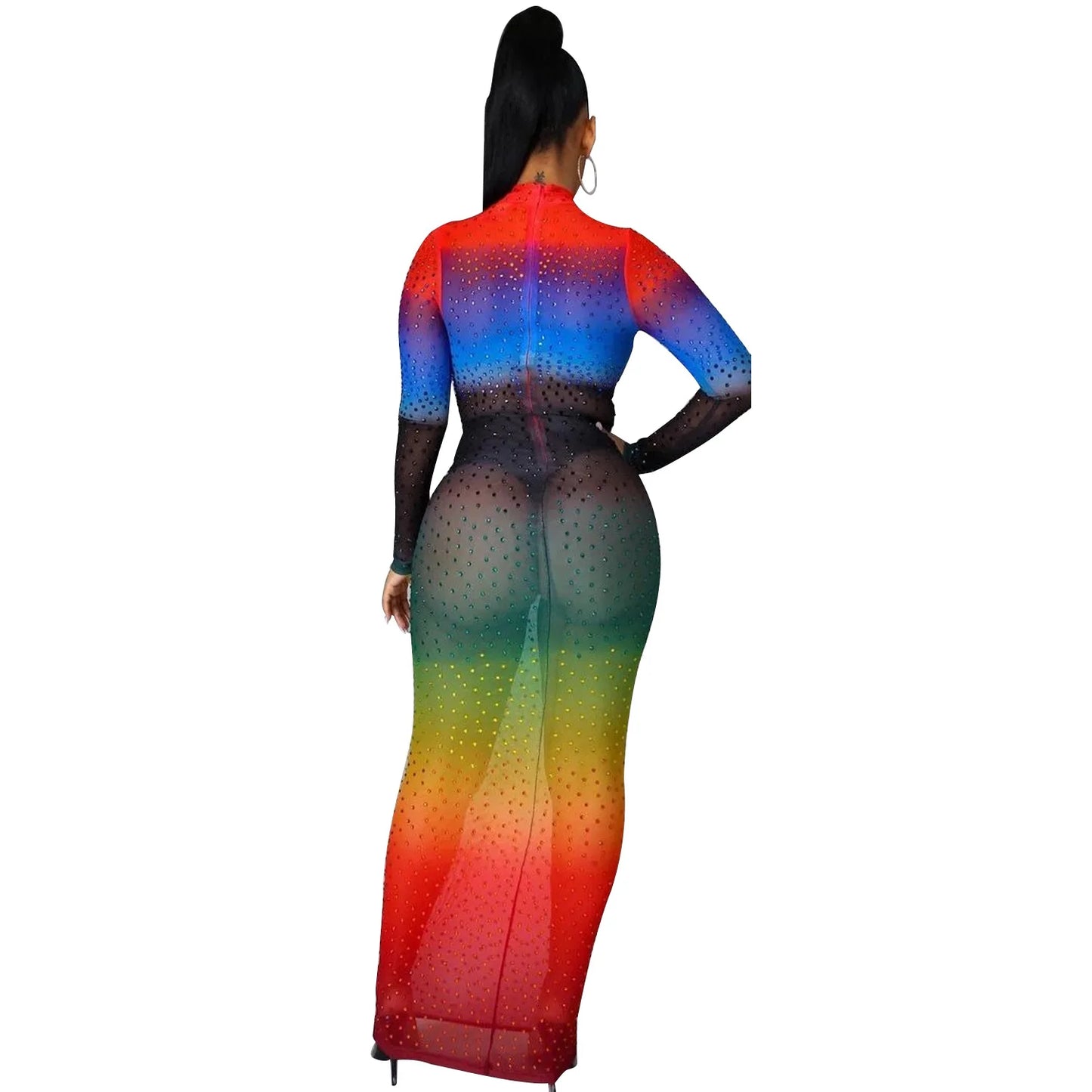 See Through Diamond Dress