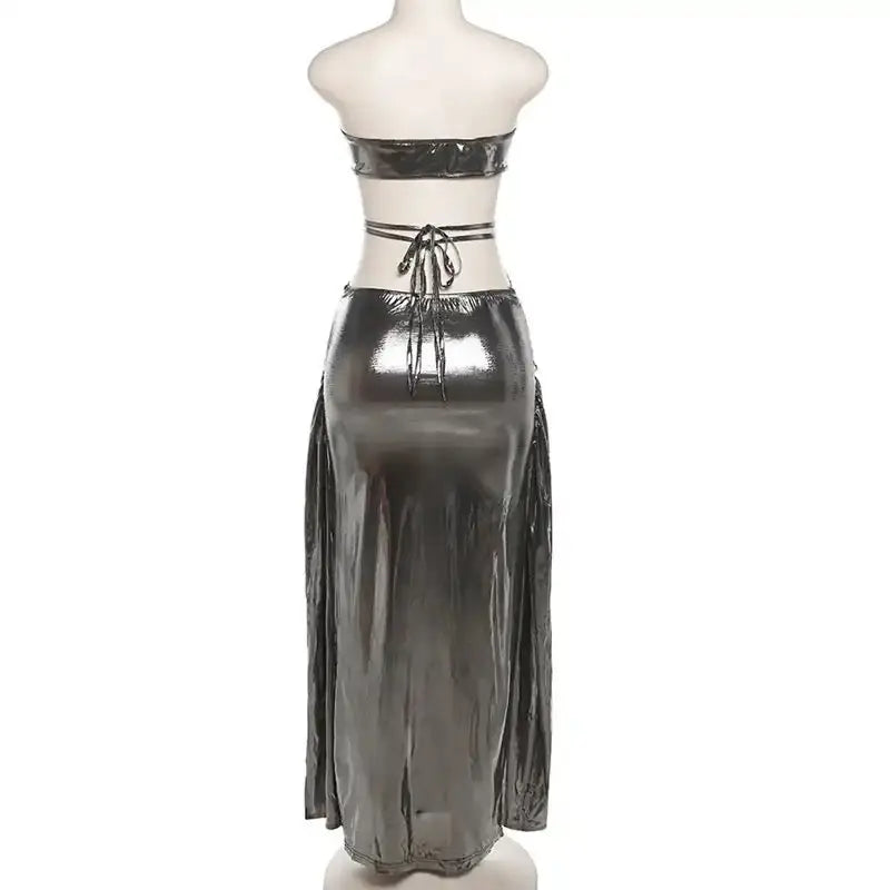 Strapless Tops &Cross Long Skirts - Image #7