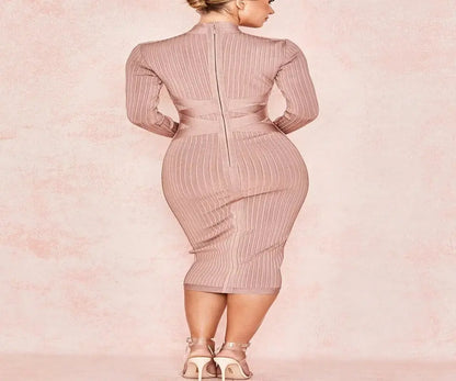 Midi Bandage Dress Knitted - Image #2