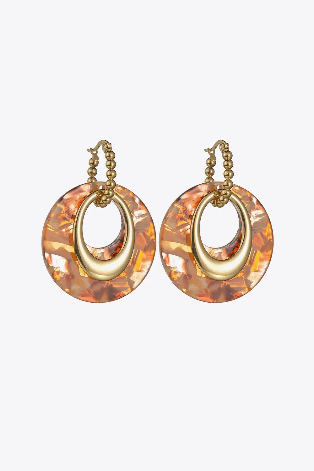 Geometric Stainless Steel Earrings Trendsi