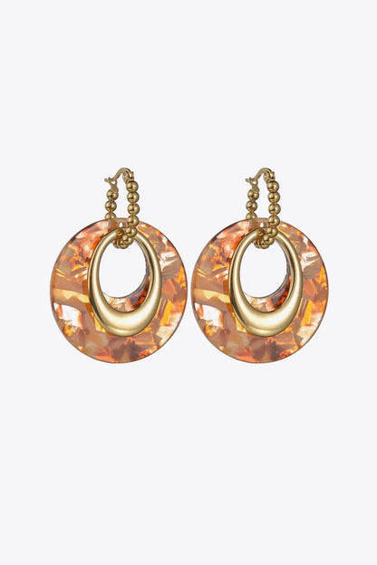 Geometric Stainless Steel Earrings Trendsi
