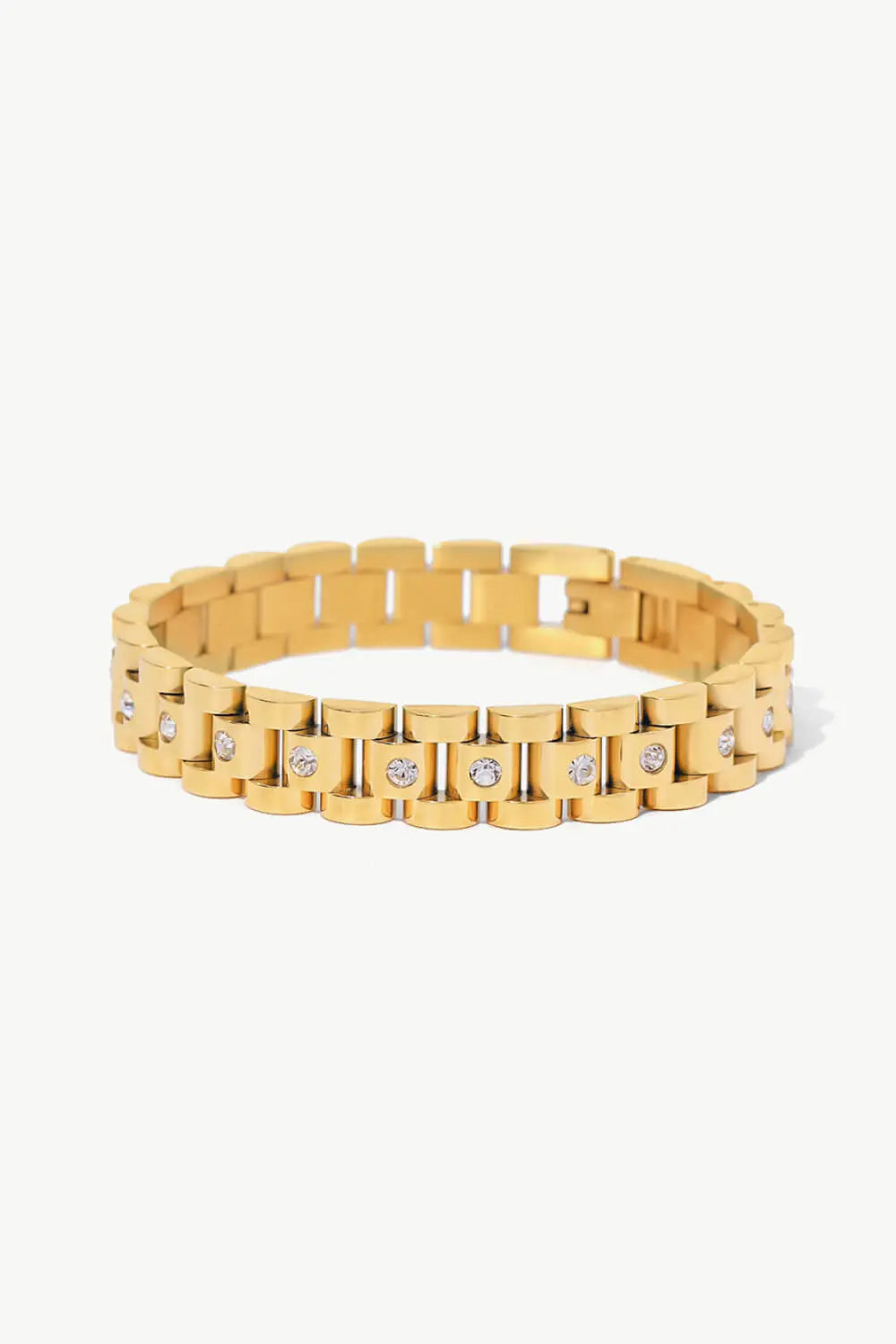 18K Gold-Plated Watch Band Bracelet Trendsi