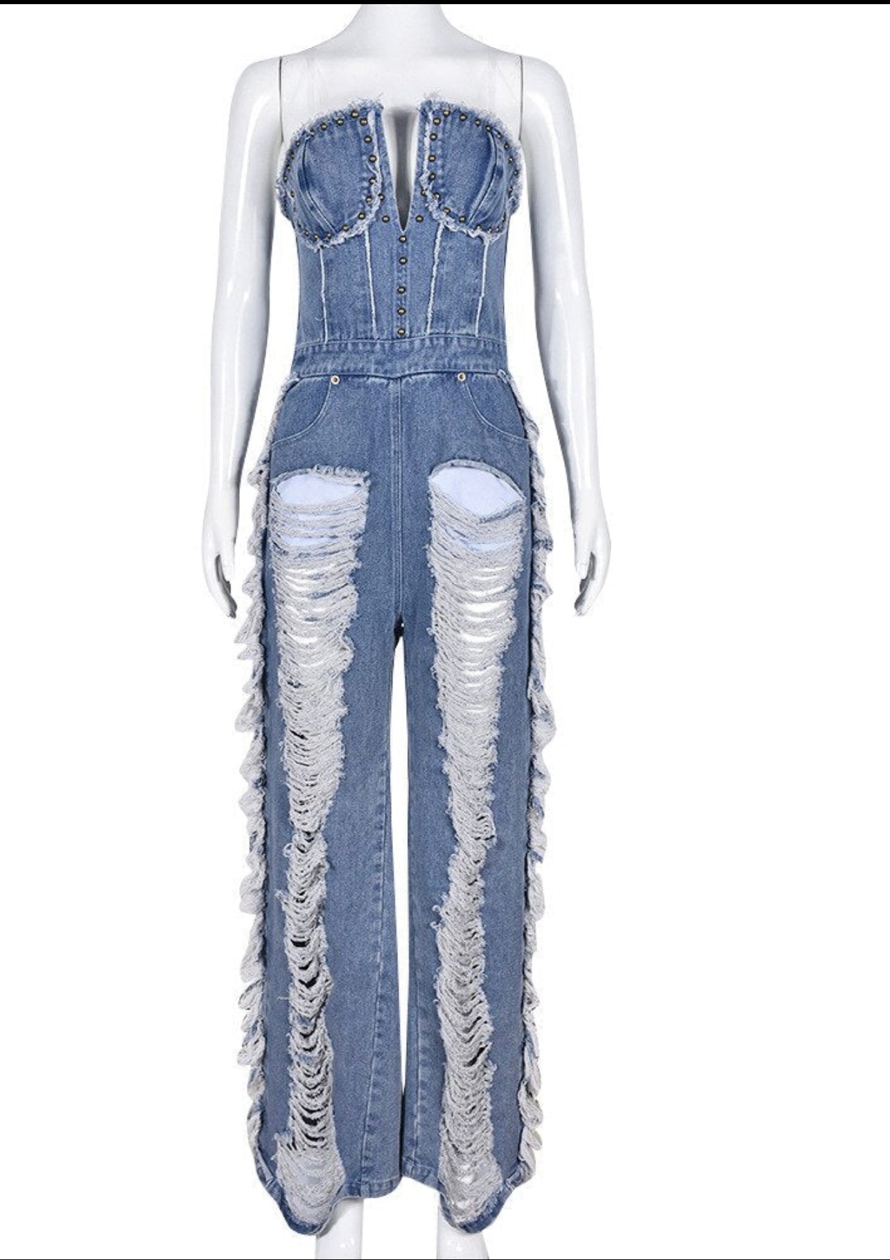 PINII One Pieces Ripped Jeans