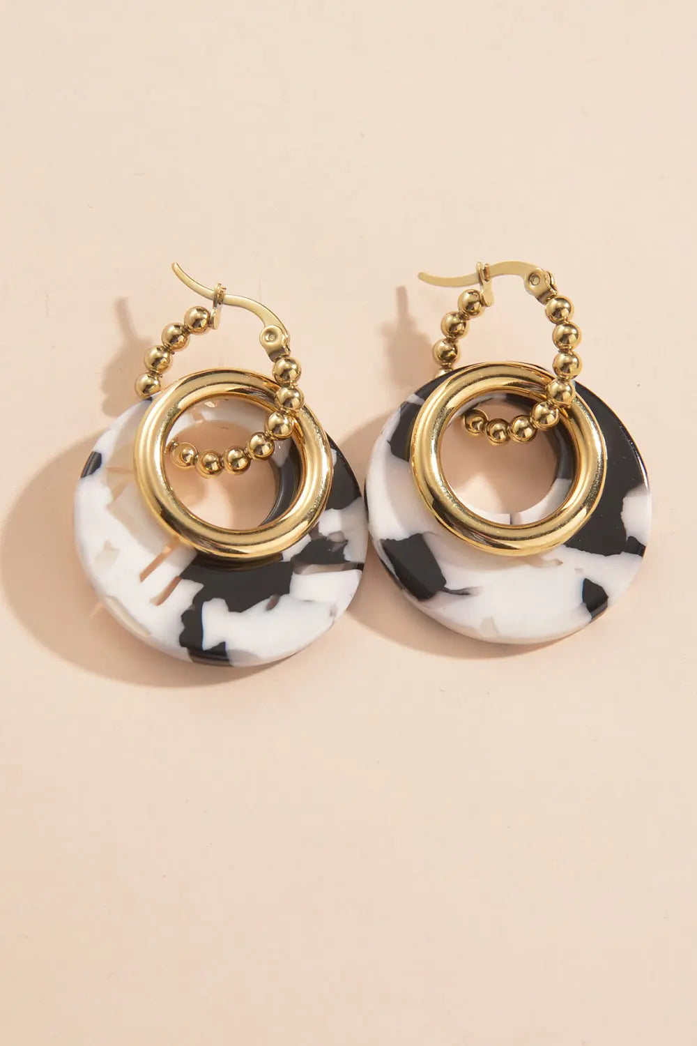 Geometric Stainless Steel Earrings Trendsi