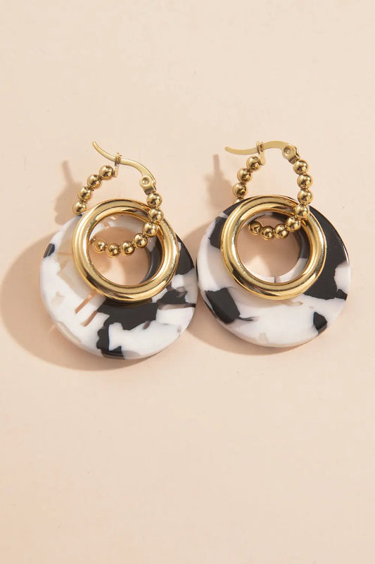 Geometric Stainless Steel Earrings Trendsi