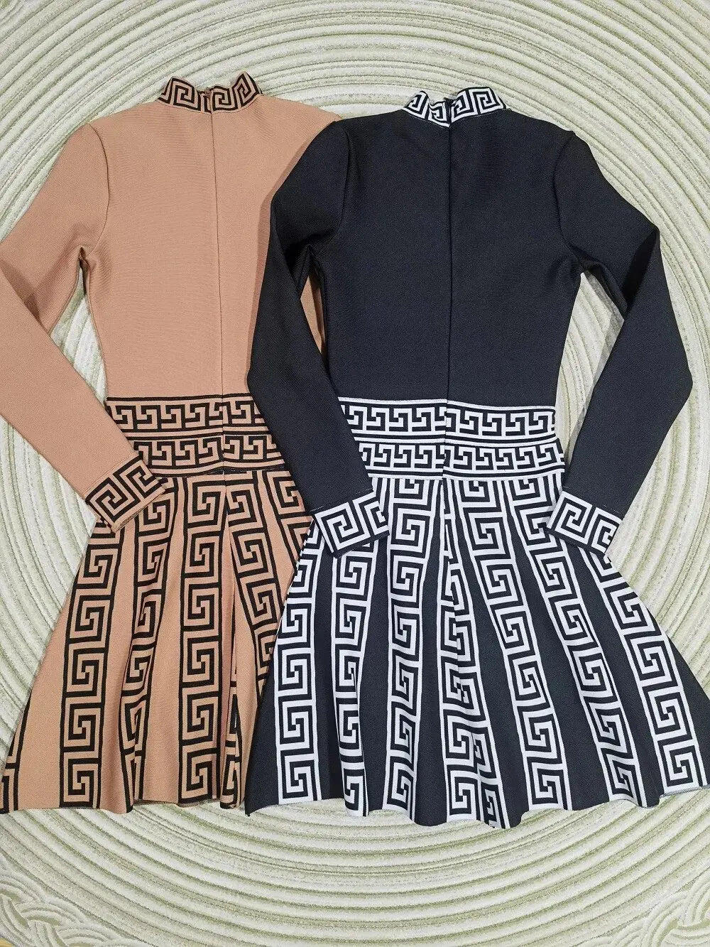 Long Sleeve Bandage Dress - Image #6