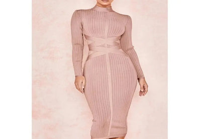 khaki bodycon dresses