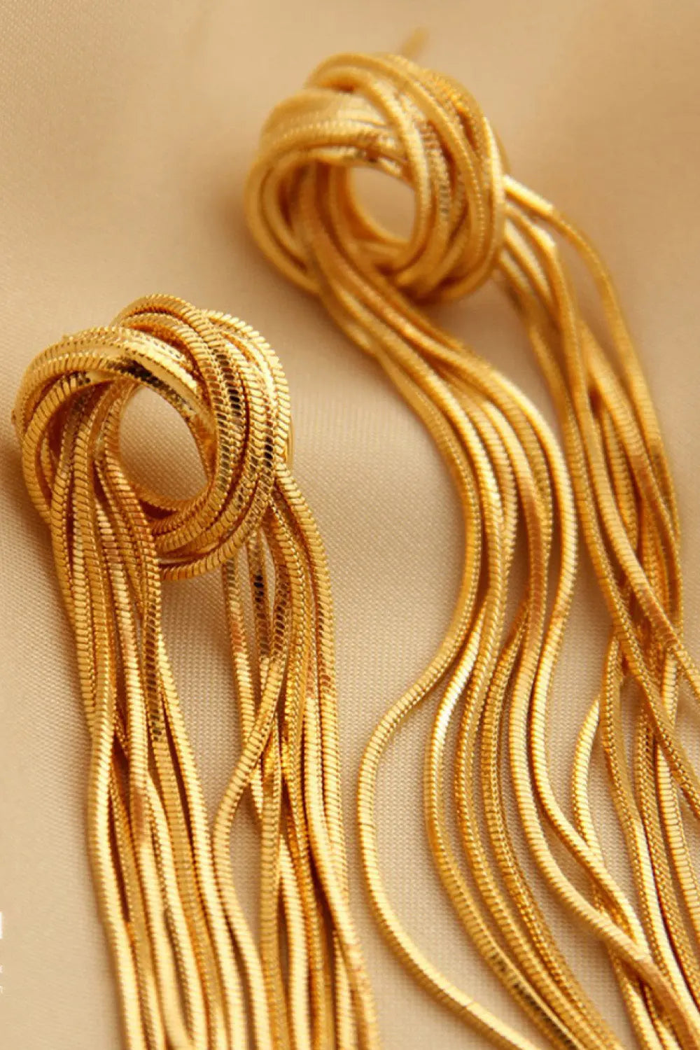18K Gold Plated Fringe Earrings Trendsi