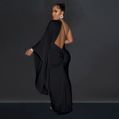 Roski One Cloak Sleeve Maxi Dress