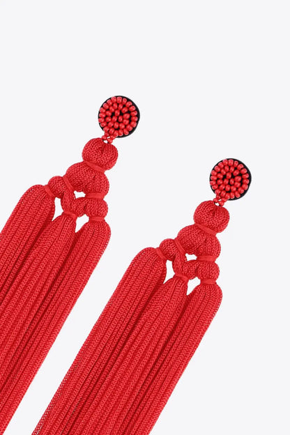 Beaded Tassel Earrings Trendsi