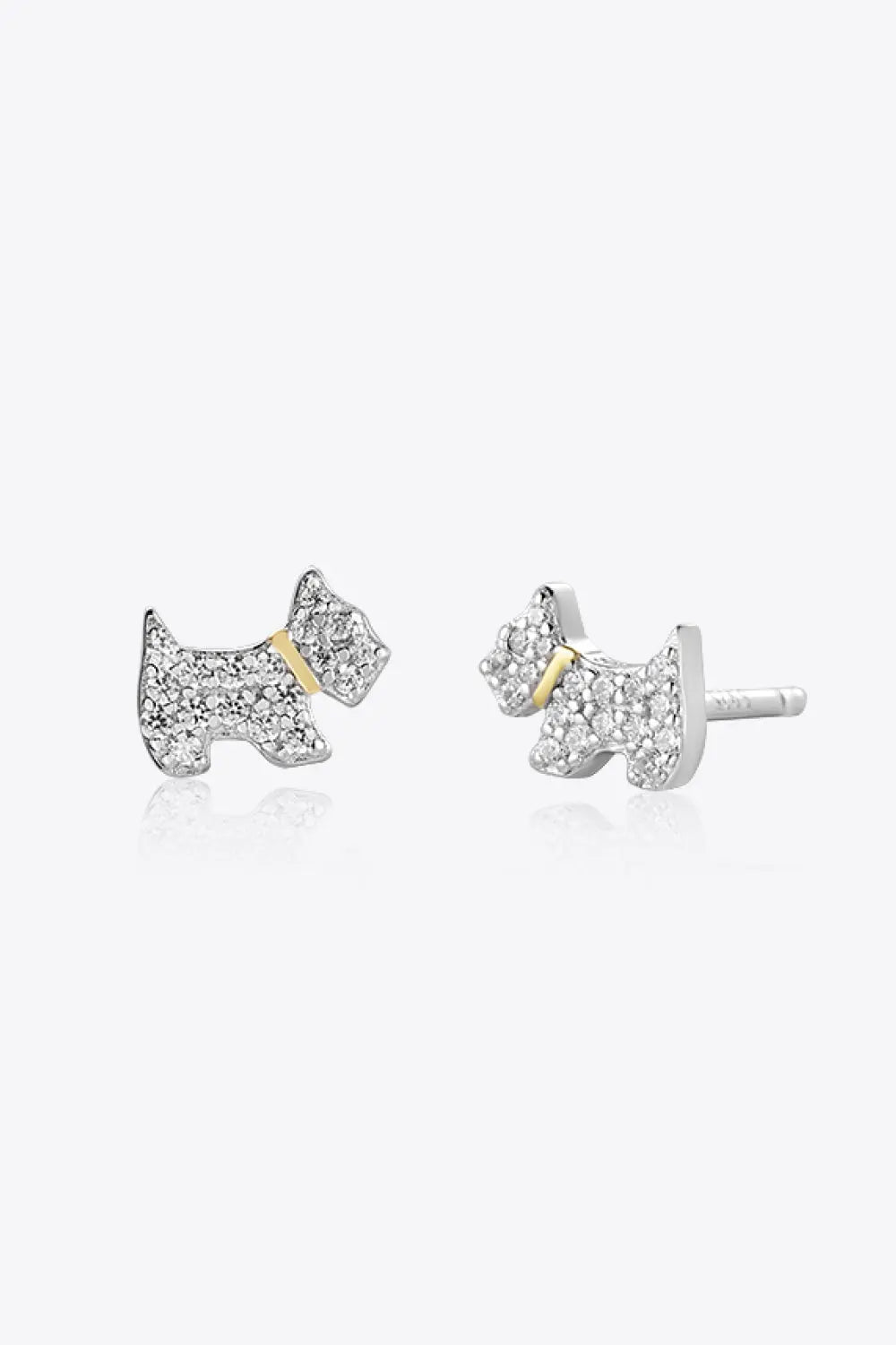 Puppy Zircon 925 Sterling Silver Stud Earrings Trendsi