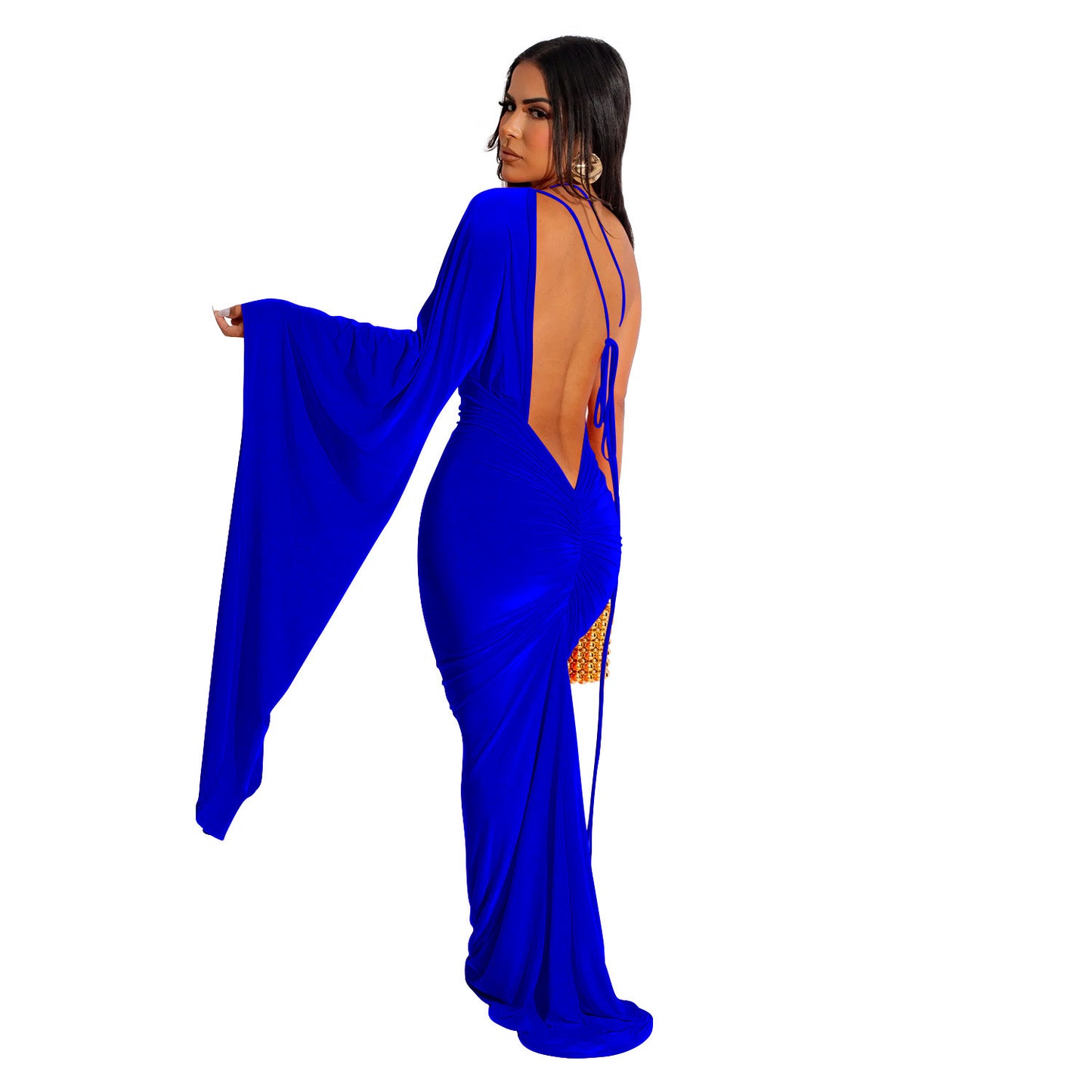 Roski One Cloak Sleeve Maxi Dress