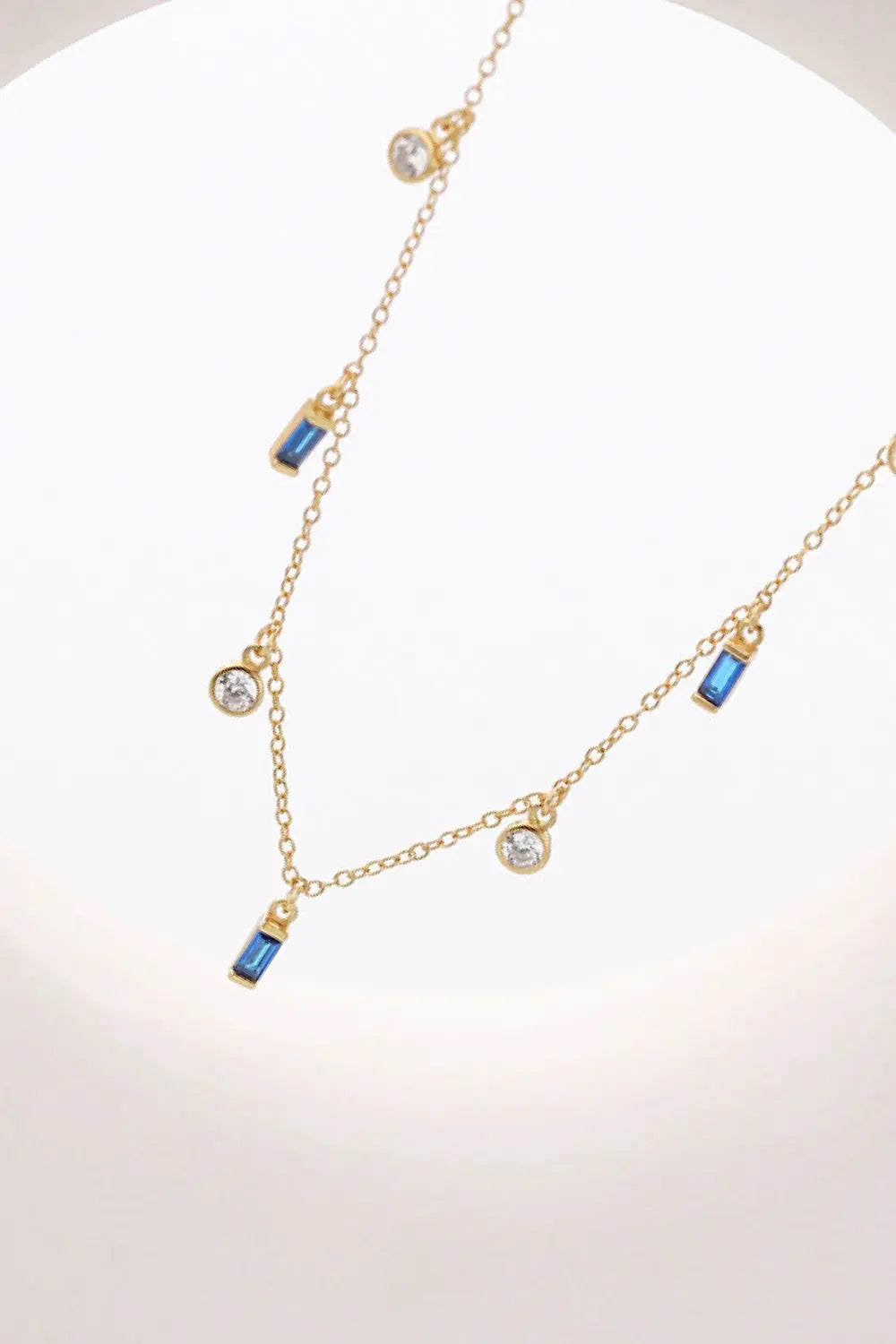 18K Gold Plated Multi-Charm Chain Necklace