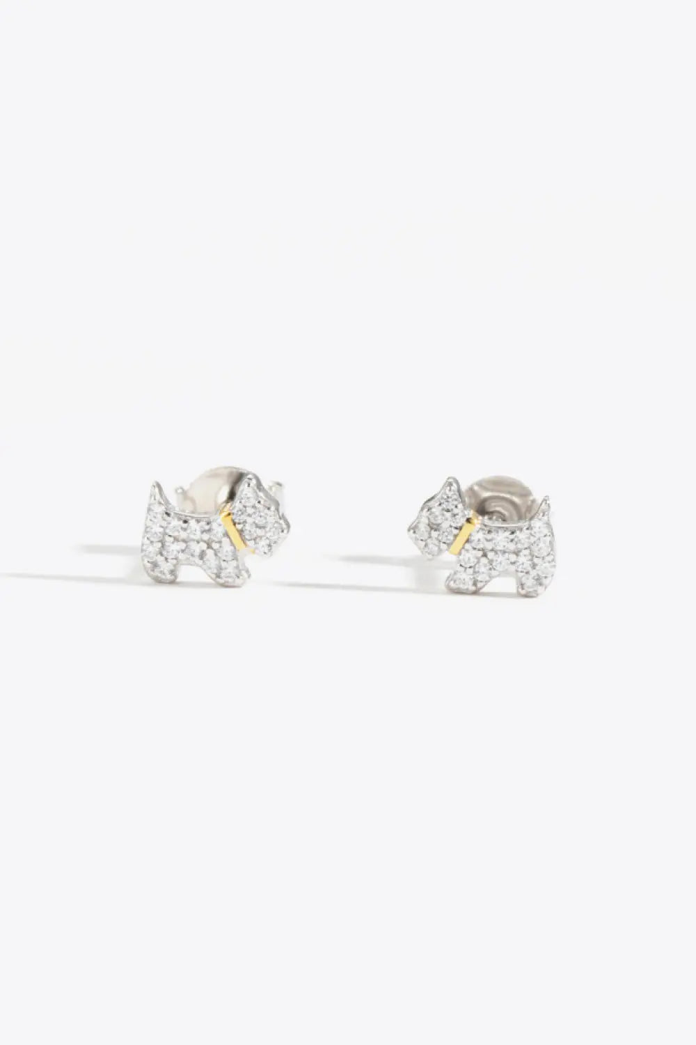 Puppy Zircon 925 Sterling Silver Stud Earrings Trendsi