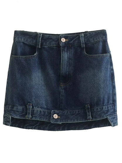 Denim Mini Skirt Women EMJP TRENDS