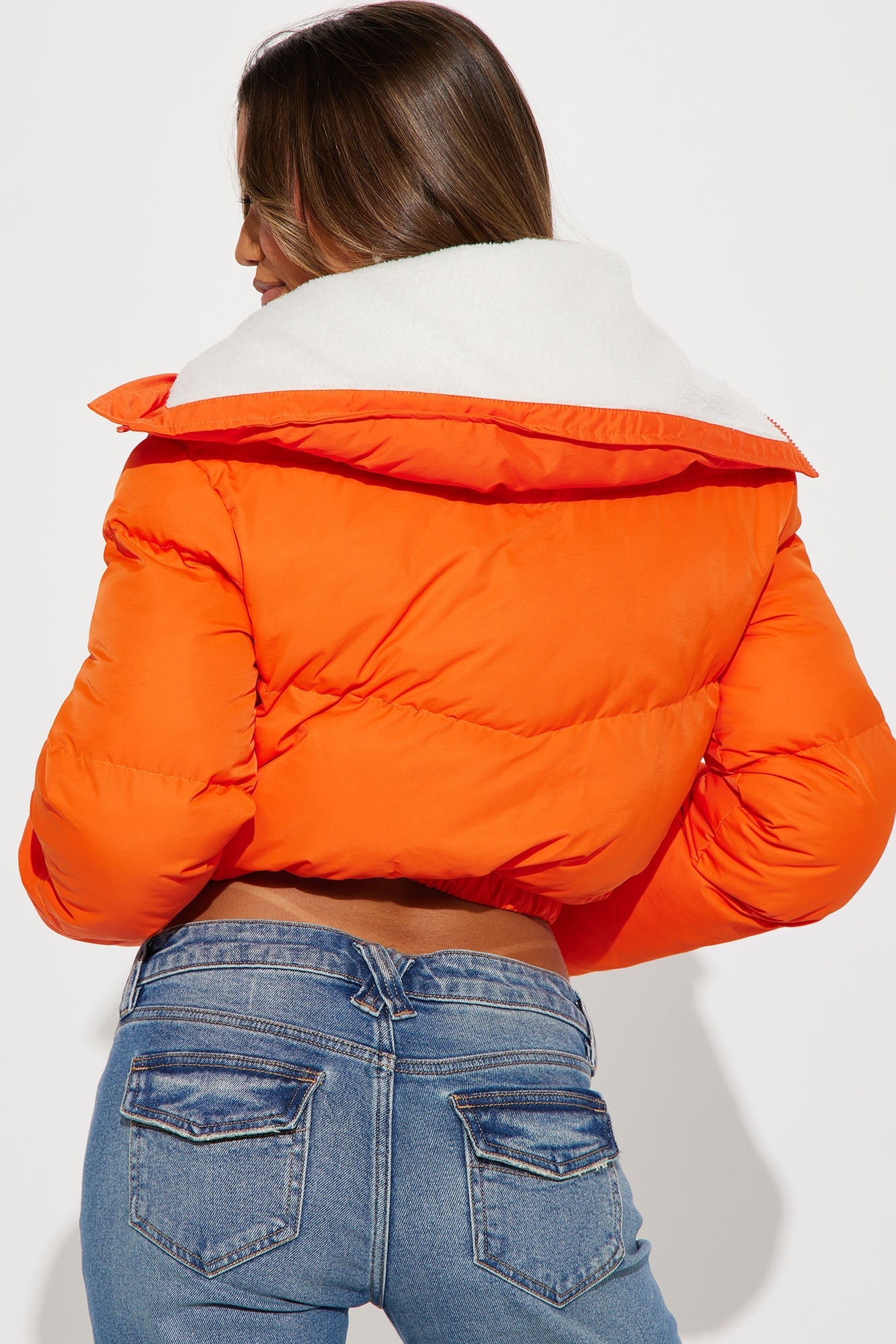 Winter Puffer Jacket Zip Up Warm Jackets