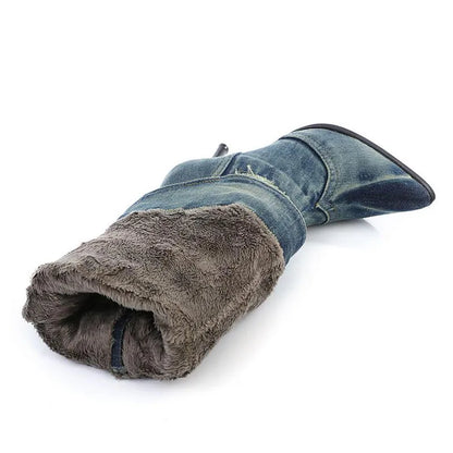 Women's High heels Denim Boots