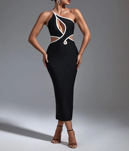 Moide Bandage Women Midi Dress
