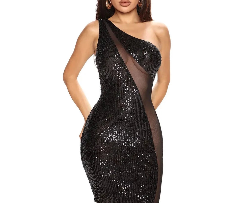 Women's Shining Sequin Mini Dress