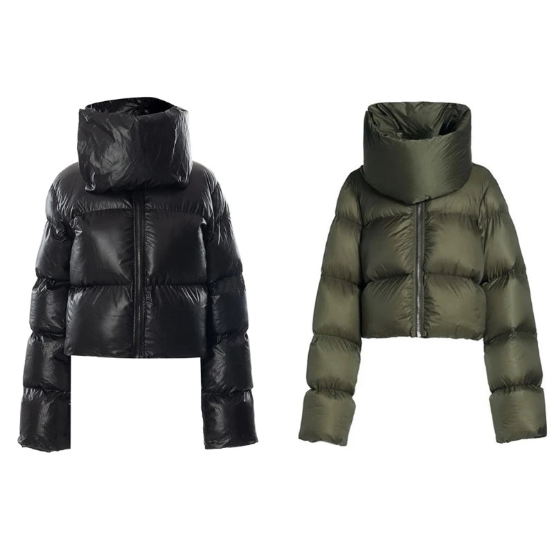 Quilted Jackets Wrap Collar Jackets Coat