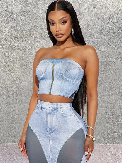 Slim Sheath Tops+ Skirts Sets