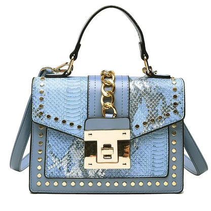 Rivet Snake Handbags