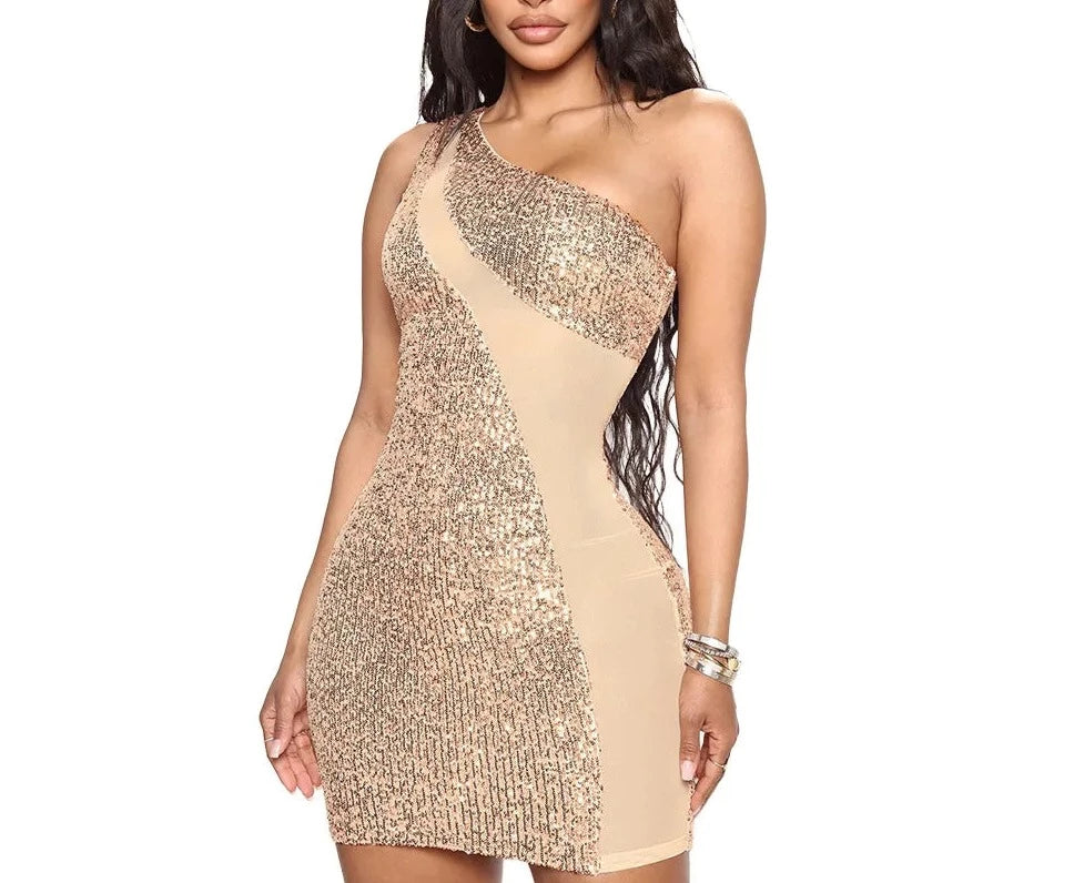 Women's Shining Sequin Mini Dress