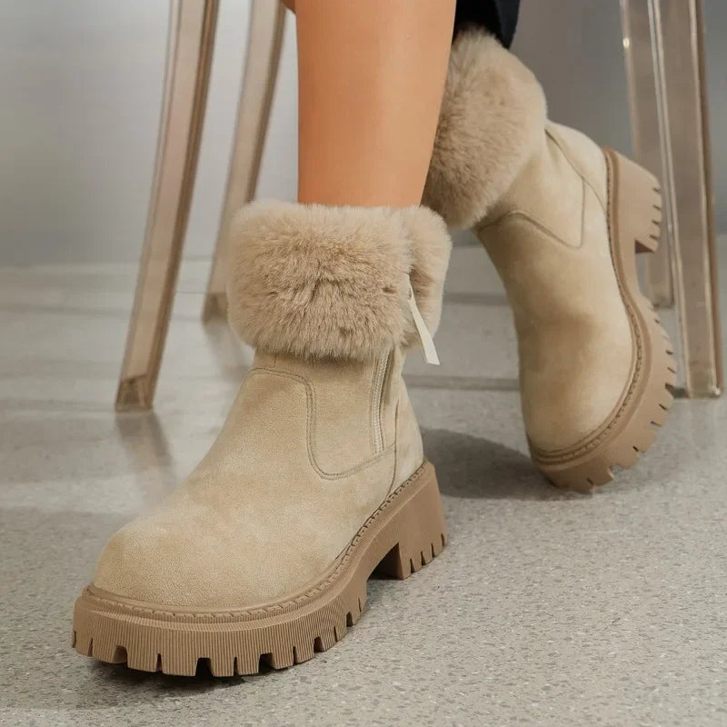 Women's Non Slip Thick Plush Snow Boots