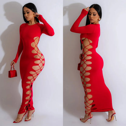 Hollow Out Bandage Dress