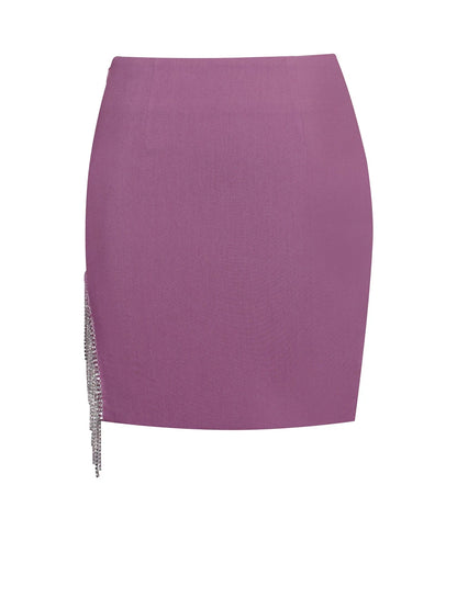 Women Short Blazer Jacket Mini Skirt Set