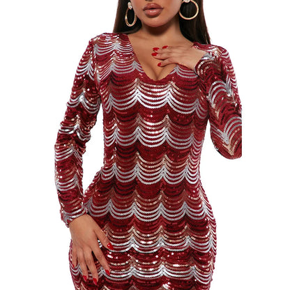 Sequin Short Dress Mini Dress