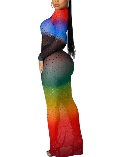 See Through Diamond Dress