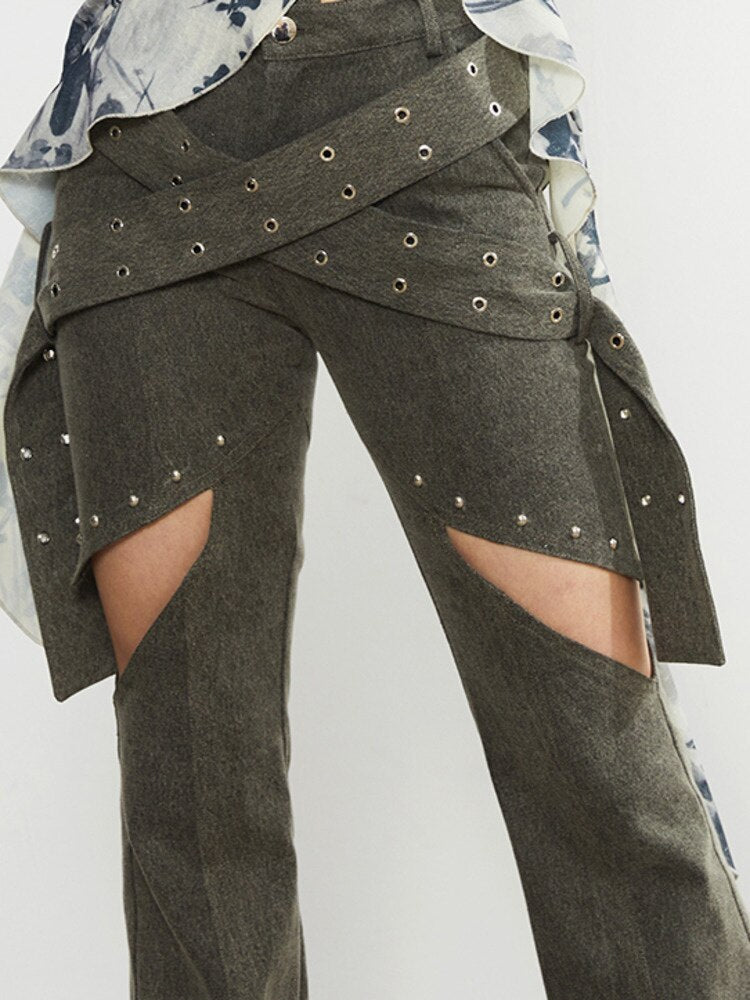 Denim Flare Pants EMJP TRENDS