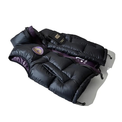 Women's Leather Stand Collar Vest