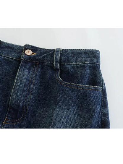 Denim Mini Skirt Women EMJP TRENDS