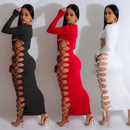 Hollow Out Bandage Dress