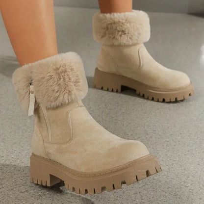 Women's Non Slip Thick Plush Snow Boots