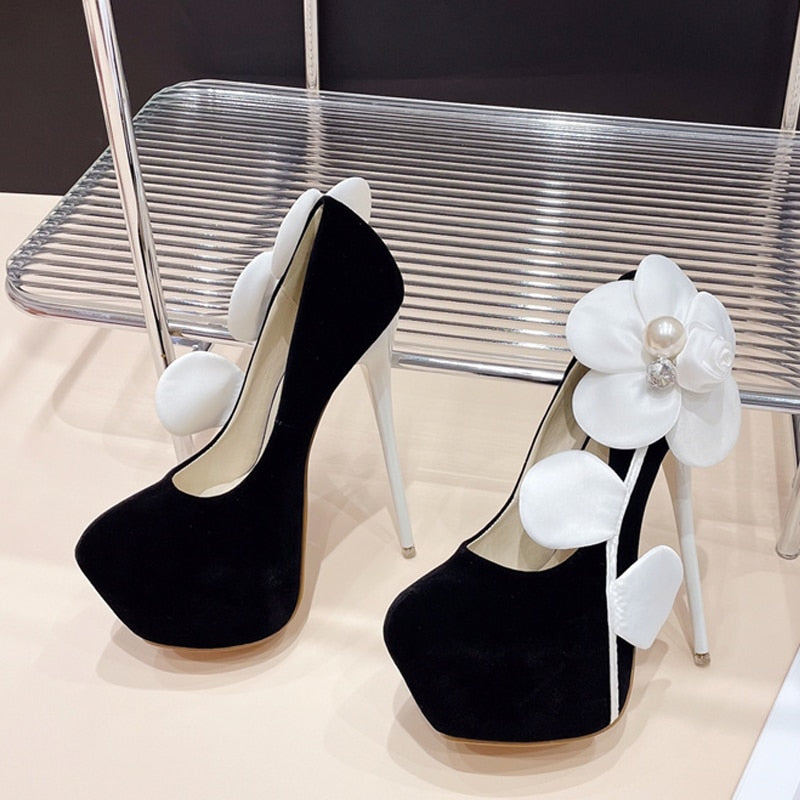 Platform Pumps High Heels Shoes EMJP TRENDS