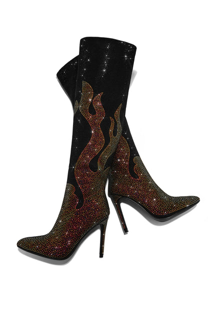 Glitter Banquet Over The Knee Boots