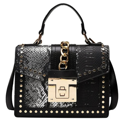 Rivet Snake Handbags