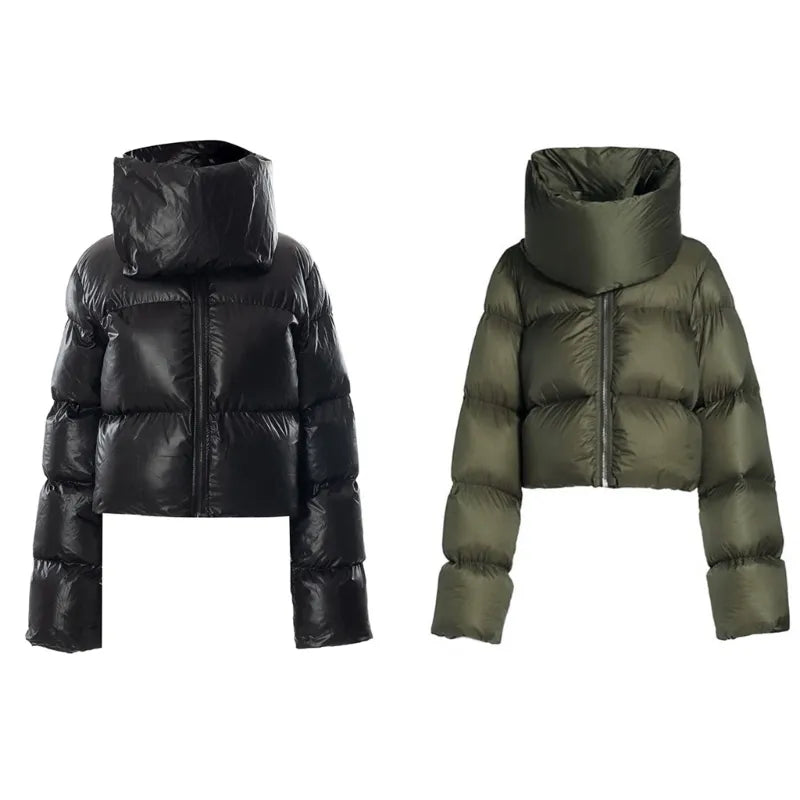 Quilted Jackets Wrap Collar Jackets Coat
