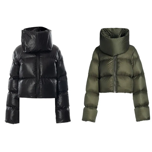 Quilted Jackets Wrap Collar Jackets Coat