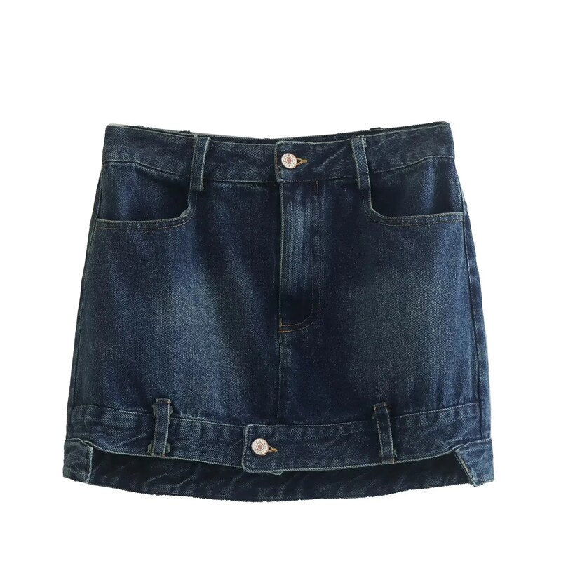 Denim Mini Skirt Women EMJP TRENDS