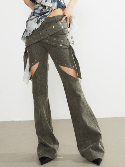 Denim Flare Pants EMJP TRENDS