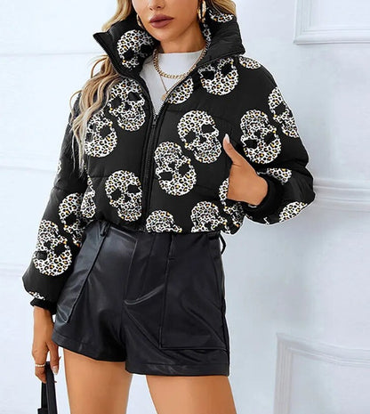 Winter Short Zipper Turn-down Collar Jacket
