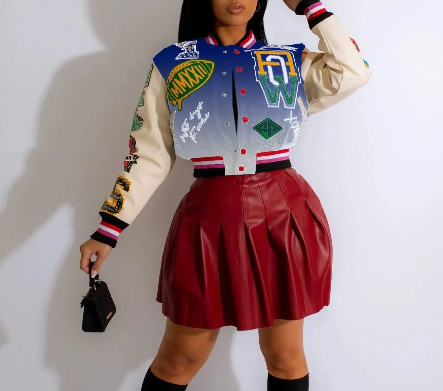 Stevia Leisure Thread Printing Jacket