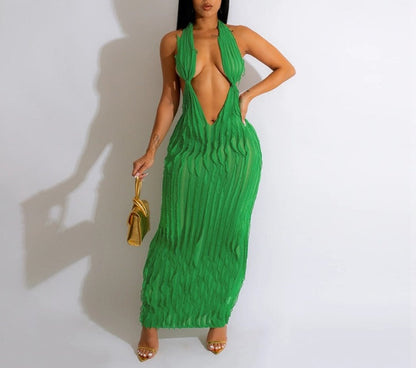 Backless Maxi Dress Women