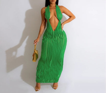 Backless Maxi Dress Women