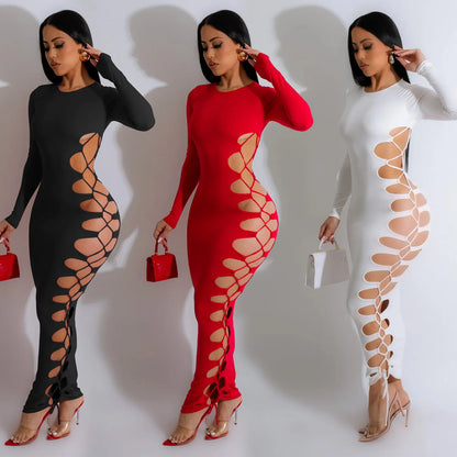 Hollow Out Bandage Dress