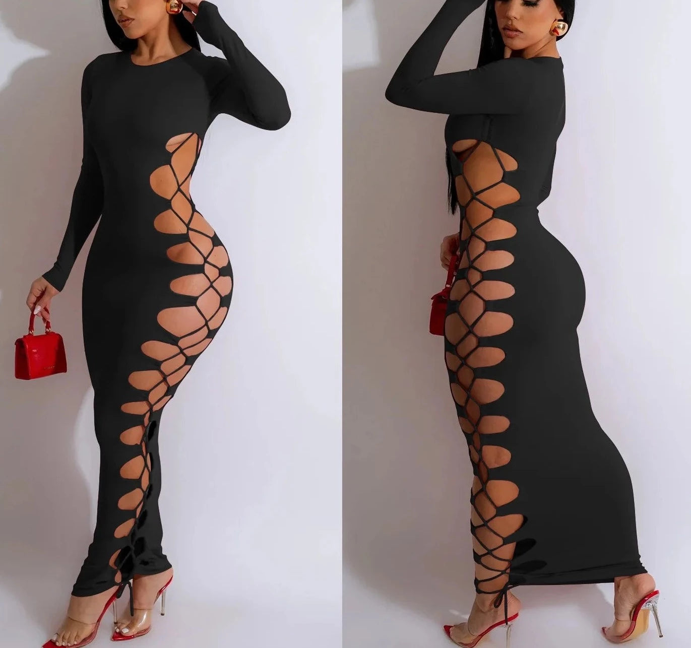Hollow Out Bandage Dress